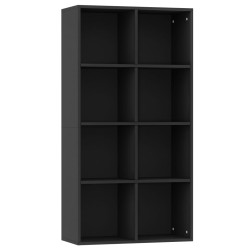 vidaXL Libreria/Credenza Nera 66x30x130 cm in Truciolato  