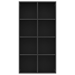 vidaXL Libreria/Credenza Nera 66x30x130 cm in Truciolato  