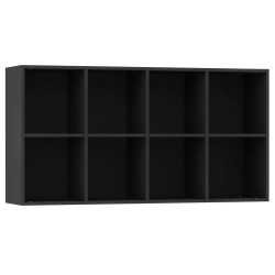 vidaXL Libreria/Credenza Nera 66x30x130 cm in Truciolato  