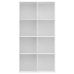 vidaXL Libreria/Credenza Bianca 66x30x130 cm in Legno ingegnerizzato