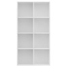 vidaXL Libreria/Credenza Bianca 66x30x130 cm in Legno ingegnerizzato