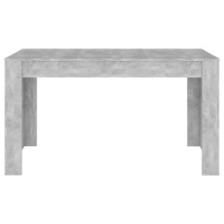 vidaXL Tavolo da Pranzo Grigio Cemento 140x74,5x76 cm in Truciolato