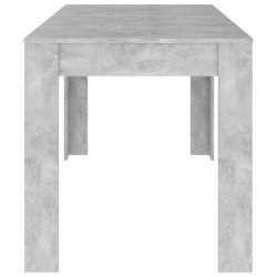 vidaXL Tavolo da Pranzo Grigio Cemento 140x74,5x76 cm in Truciolato