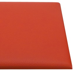 Pannelli Murali 12 pz Rossi 30x15 cm in Similpelle 0,54 m²