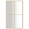 vidaXL Parete per Doccia Walk-in Vetro Trasparente ESG 118x195 cm Oro