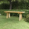    Panchina da Giardino 110 cm in Massello di Pino Impregnato