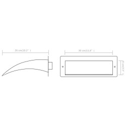    Fontana per Piscina in Acciaio Inossidabile 30x9x26 cm Argento