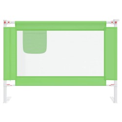 vidaXL Sponda Letto di Sicurezza per Bambini Verde 90x25 cm in Tessuto