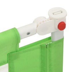 vidaXL Sponda Letto di Sicurezza per Bambini Verde 90x25 cm in Tessuto