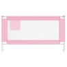 vidaXL Sponda Letto di Sicurezza per Bambini Rosa 150x25 cm in Tessuto