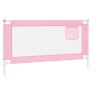 vidaXL Sponda Letto di Sicurezza per Bambini Rosa 150x25 cm in Tessuto