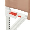 vidaXL Sponda Letto di Sicurezza per Bambini Tortora 90x25 cm Tessuto