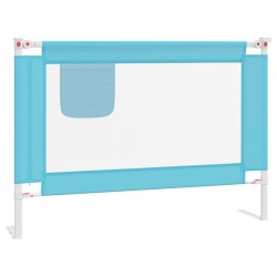 vidaXL Sponda Letto di Sicurezza per Bambini Blu 90x25 cm in Tessuto