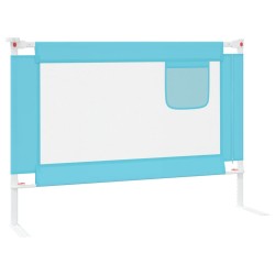 vidaXL Sponda Letto di Sicurezza per Bambini Blu 90x25 cm in Tessuto