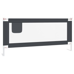 vidaXL Sponda Letto Sicurezza Bambini Grigio Scuro 200x25 cm Tessuto