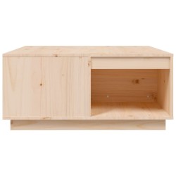    Tavolino da Salotto 80x81x36,5 cm in Legno Massello di Pino