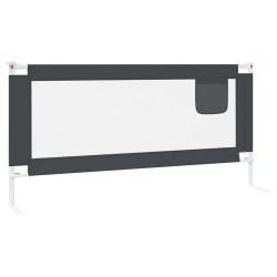 vidaXL Sponda Letto Sicurezza Bambini Grigio Scuro 190x25 cm Tessuto