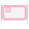 vidaXL Sponda Letto di Sicurezza per Bambini Rosa 90x25 cm in Tessuto