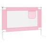 vidaXL Sponda Letto di Sicurezza per Bambini Rosa 90x25 cm in Tessuto