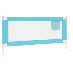 vidaXL Sponda Letto di Sicurezza per Bambini Blu 190x25 cm in Tessuto