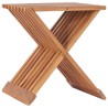 vidaXL Sgabello Pieghevole 40x32x45 cm in Legno Massello di Teak