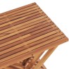 vidaXL Sgabello Pieghevole 40x32x45 cm in Legno Massello di Teak