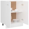    Armadio Inferiore Bianco 60x46x81,5 cm in Legno Ingegnerizzato