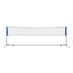 vidaXL Set Rete da Badminton con Volani 500x155 cm