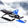 vidaXL Slittino da Neve con Volante Nero e Blu 