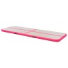 vidaXL Tappetino Ginnastica Gonfiabile con Pompa 700x100x10cm PVC Rosa