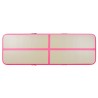 vidaXL Tappetino Ginnastica Gonfiabile con Pompa 700x100x10cm PVC Rosa