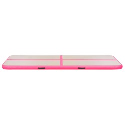 vidaXL Tappetino Ginnastica Gonfiabile con Pompa 700x100x10cm PVC Rosa