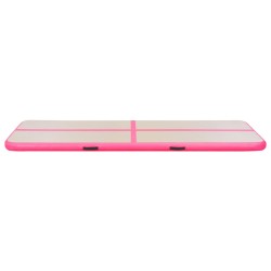 vidaXL Tappetino Ginnastica Gonfiabile con Pompa 600x100x10cm PVC Rosa