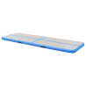 vidaXL Tappetino Ginnastica Gonfiabile con Pompa 700x100x10 cm PVC Blu