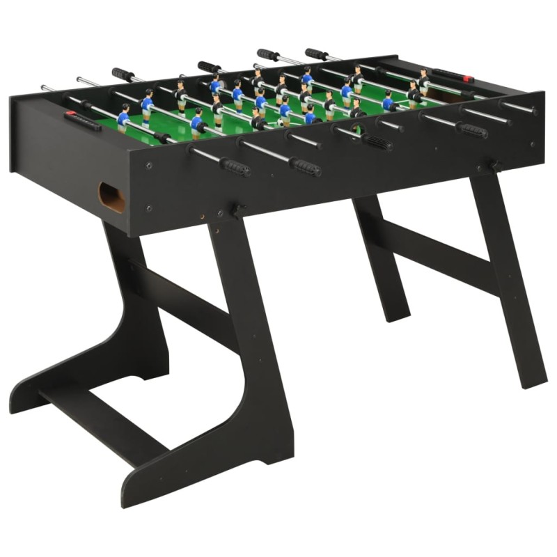 vidaXL Calcio Balilla Pieghevole 121x61x80 cm Nero