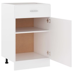    Armadio con Cassetto Bianco 50x46x81,5 cm in Truciolato