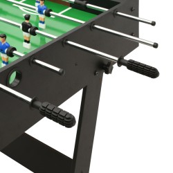 vidaXL Calcio Balilla Pieghevole 121x61x80 cm Nero