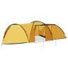 vidaXL Tenda Igloo da Campeggio 650x240x190 cm per 8 Persone Gialla