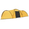 vidaXL Tenda Igloo da Campeggio 650x240x190 cm per 8 Persone Gialla