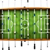 vidaXL Tavolo Calcio Balilla Acciaio 140x74,5x87,5cm Marroncino e Nero