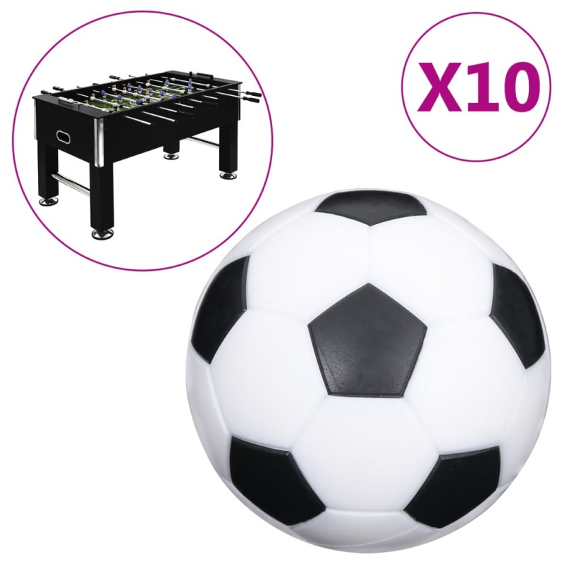 vidaXL Palline per Calcio Balilla 10 pz 32 mm ABS