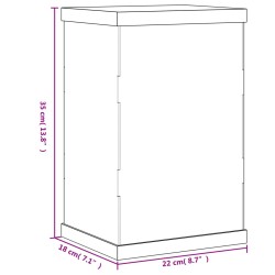 vidaXL Scatola Espositiva Trasparente 22x18x35 cm in Acrilico