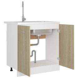    Armadio per Lavabo Rovere Sonoma 80x46x81,5 cm in Truciolato