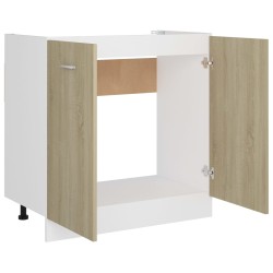    Armadio per Lavabo Rovere Sonoma 80x46x81,5 cm in Truciolato