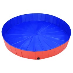    Piscina per Cani Pieghevole Rossa 200x30 cm in PVC