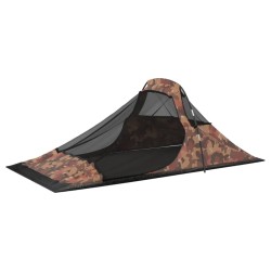 vidaXL Tenda da Campeggio 317x240x100 cm Mimetica