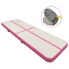 vidaXL Tappetino Ginnastica Gonfiabile con Pompa 300x100x15cm PVC Rosa