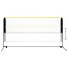 vidaXL Rete da Badminton Regolabile 300x103x94-158 cm in Metallo