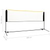 vidaXL Rete da Badminton Regolabile 300x103x94-158 cm in Metallo