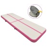 vidaXL Tappetino Ginnastica Gonfiabile con Pompa 300x100x20cm PVC Rosa